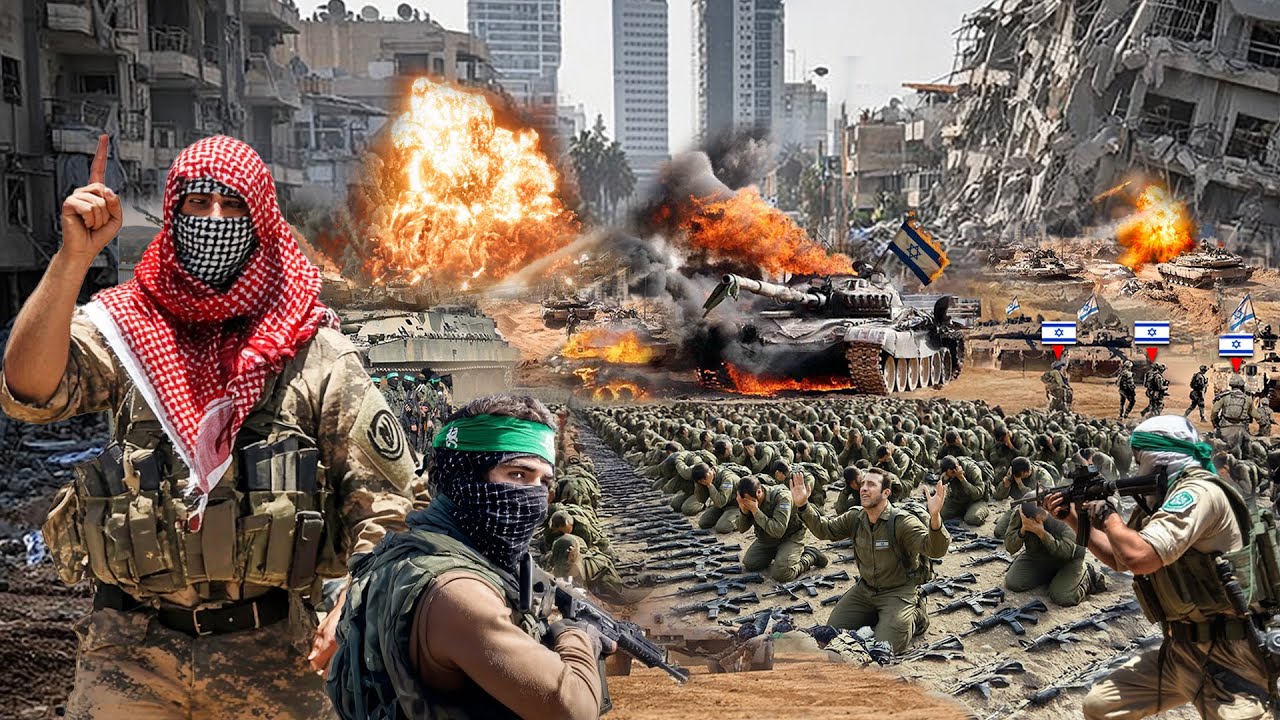 Youtube Thumnail image of : RATUSAN TENTARA IDF TERTIPU SERANGAN DADAKAN H4M4S! Mereka Dibuat Menyerah Pejuang Muslim