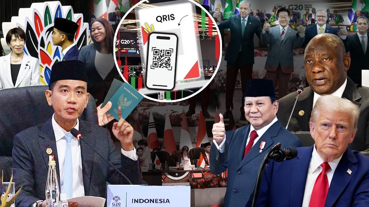 Youtube Thumnail image of : GIBRAN GEMPARKAN G20! QRIS Jadi Sorotan & Respons Dunia Soal Gaza–Ukraina